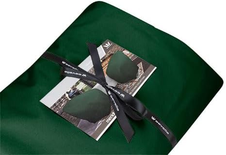 Eevelle Meridian Patio Oval Table Set Cover with Marine Grade Fabric - Outdoor Table Cover - Furniture Set Covers for Dining Table - Easy to Install - (25" H x 76" L x 48" W, Hunter Green)