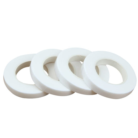 4 Rolls Floral Tape 1/2" Wide 30 Yards Floral Tapes for Bouquet Stem Wrap and Flowers Making Craft Projects and Wedding (White)