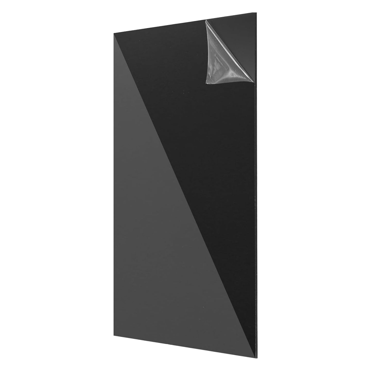 uxcell Acrylic Sheets 12x8 Inch Acrylic Panel 1/8 Inch-3mm Plastic Board for Picture Frames Sign Holders DIY Display Projects Craft, Clear Black