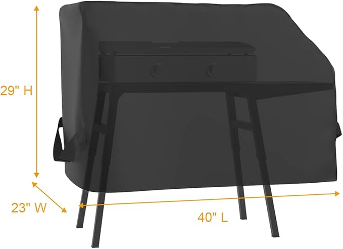 Griddle Cover for Blackstone 17" 22 Inch Griddle with Hood and Stand, 600D Heavy Duty Polyester Waterproof Griddle Cover for Blackstone 22"