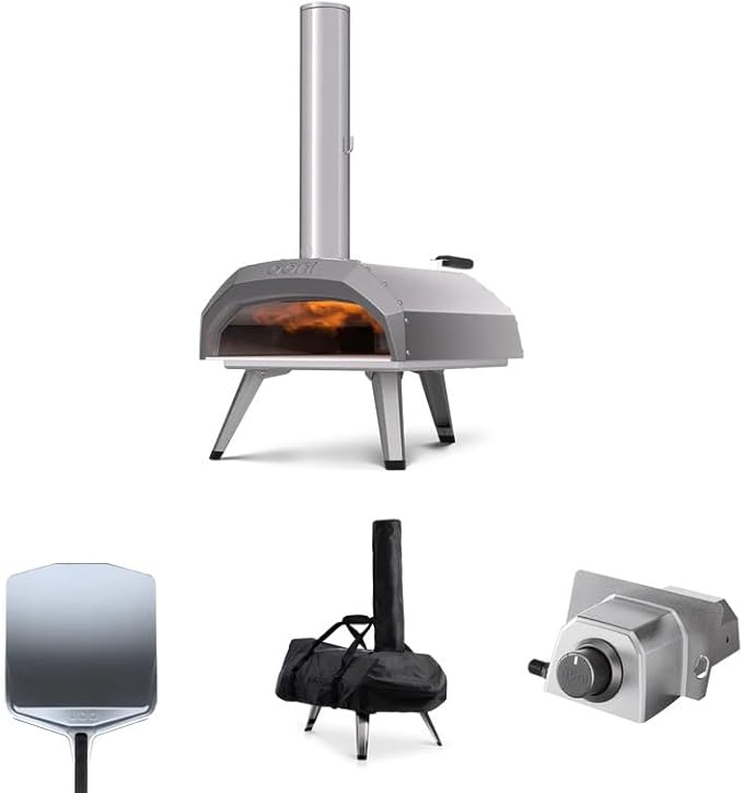 Ooni Karu 12 Essentials Bundle - Includes 12" Pizza Peel, Karu 12 Gas Burner & Cover