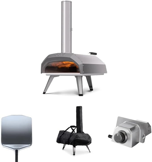 Ooni Karu 12 Essentials Bundle - Includes 12" Pizza Peel, Karu 12 Gas Burner & Cover