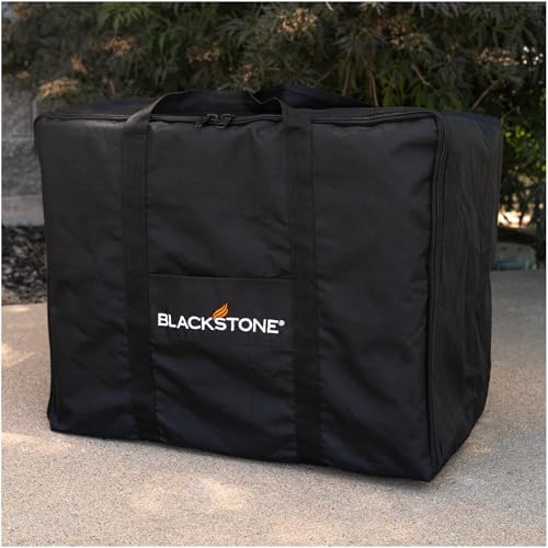 BLACKSTONE Tabletop Griddle Carry Bag – Fits 17" & 22" Tabletop Griddle – Portable BBQ Grill Griddle Carry Bag for Travel - 600D Heavy Duty Weather-Resistant Cover Accessories – 5035