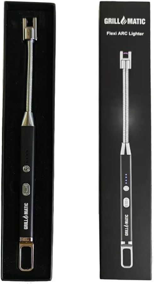 Windproof, Rechargeable, Flexible Neck, Lithium Ion, Electronic, Butane Free, Flameless, USB Grill Lighter