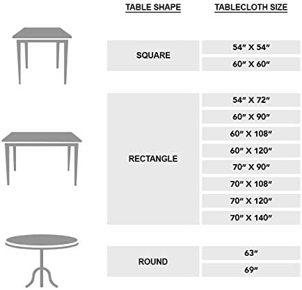Maison d' Hermine Table Cloth Round Table 100% Cotton 69 Inches Fall Tablecloth Reusable Everyday Use for Thanksgiving Christmas Decorations Dining Farmhouse Party (Rural Christmas)