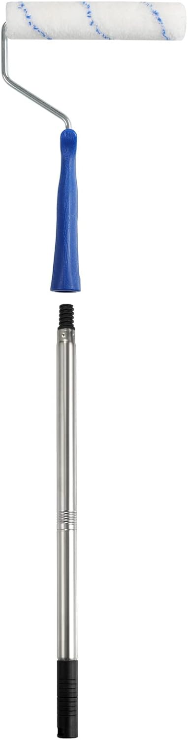 Foam Paint Roller, 6-inch Paint Roller Tray Set Includes Microfiber Roller Covers, Foam Roller Refills, High-Density Sponge Rollers for Painting Walls, Cabinet Brings Finest Finishes(9 Piece)