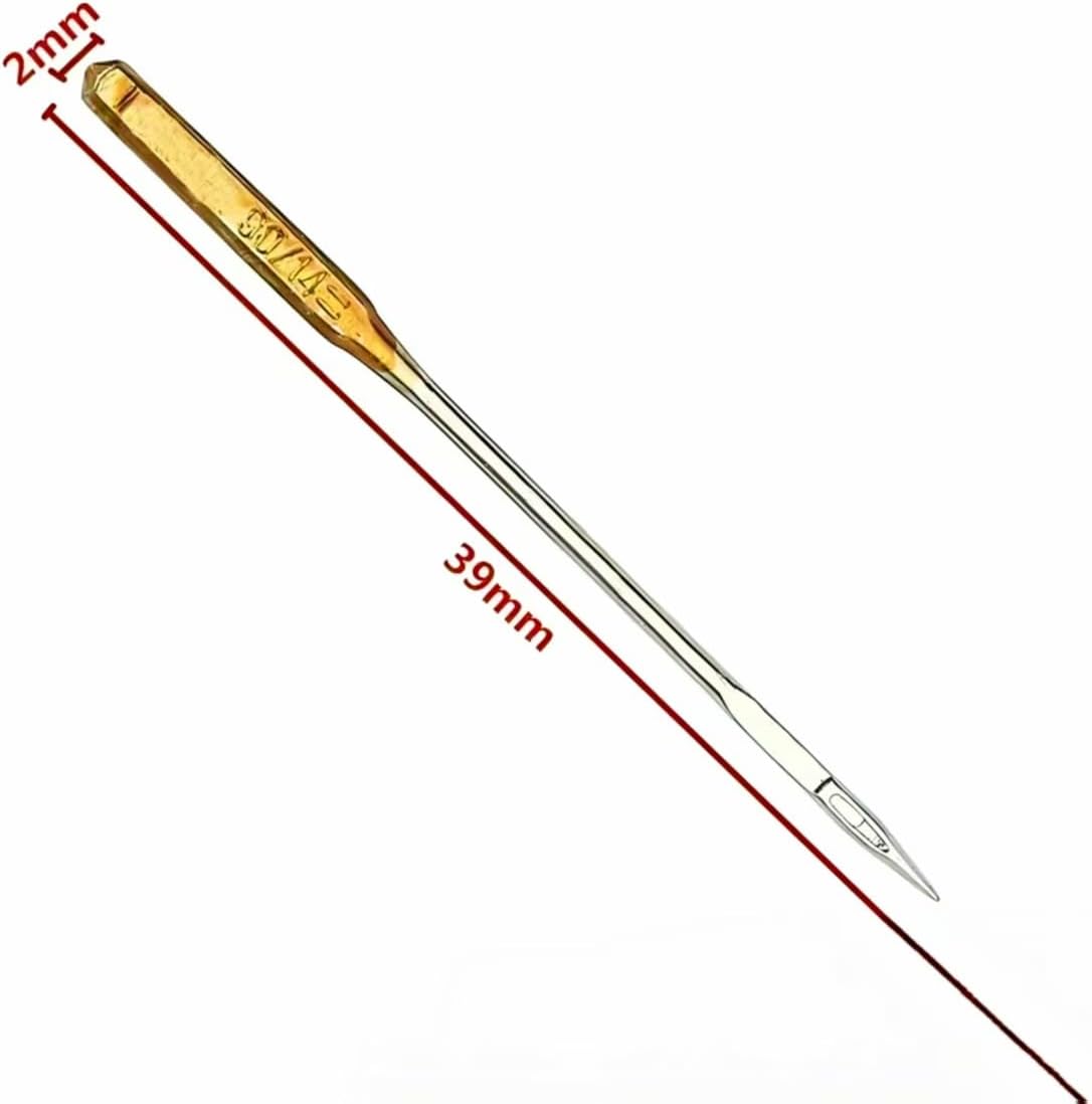 10 Pcs Sewing Machine Needles,Big Eye Universal Sewing Machine Home Sewing Macine Size 16 Sewing Notions and Supplies, Universal Sewing Machine Needles (Golden)