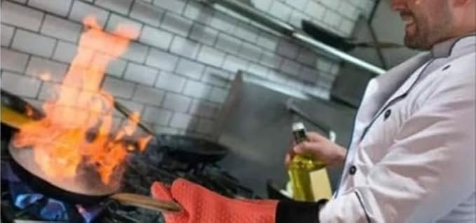 Xomi Premium Silicone Heat and Fire Retardant BBQ & Baking Gloves.