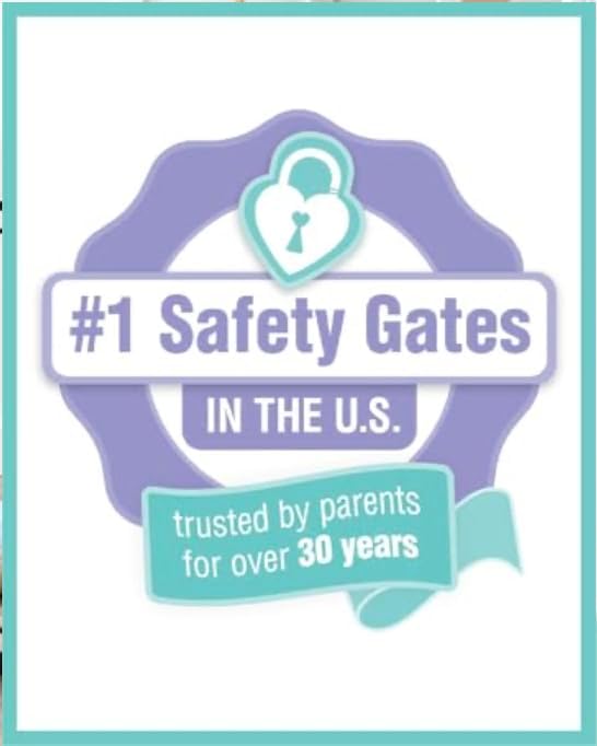 Regalo Safety Extra Tall Baby Gate for Doorways & Bottom of Stairs, Pressure Mount Safety Gate for Babies, Toddlers & Pets, Tested & Safe for 30 Years, American Designed, Family Owned