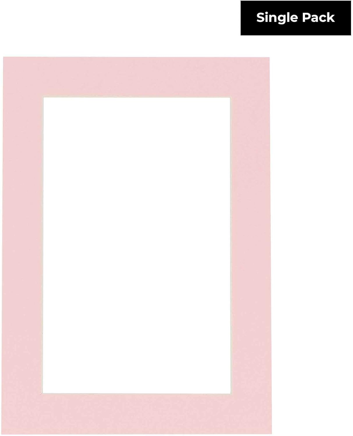 11x14 Mat for 8.5x11 Photo - Precut Soft Pink Picture Matboard for Frames Measuring 11 x 14 Inches - Bevel Cut Matte to Display Art Measuring 8.5 x 11 Inches - Acid Free ONE MAT