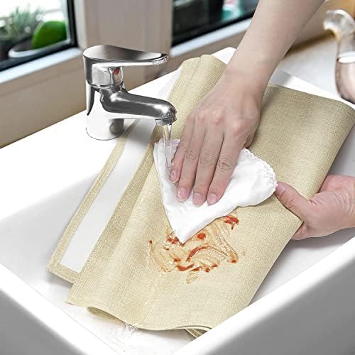 Farmhouse Table Runner, Thick & Waterproof, Beige (90'' x 14'', Fits 58''-74'' Tables)
