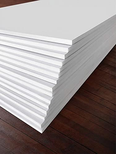 15 Pack Foam Board | White Foam Board 1/8 Inch Thick White Core Mat | Backing Board for Presentations, Signboards, Arts, Display and Crafts with Double-Sided Sheet - 16x20 Inches