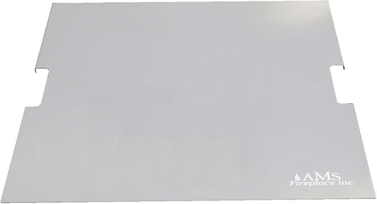 AMS Fireplace | Powder Coated Fire Pit Burner Lid for Brooklyn FireTable (Light Gray) | Weather-Protected | Easy to Clean | No Assembly Required