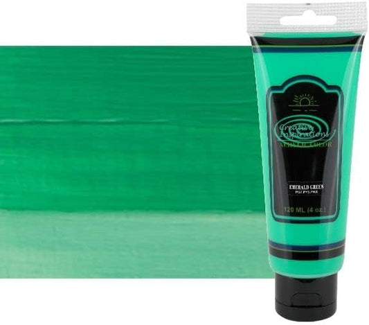 Creative Inspirations Acrylic Paint - Emerald Green - 120 mL Tube - Smooth & Creamy Consistency, Vibrant Pigmentation, Great Coverage for Artists - Clean Up with Soap & Water