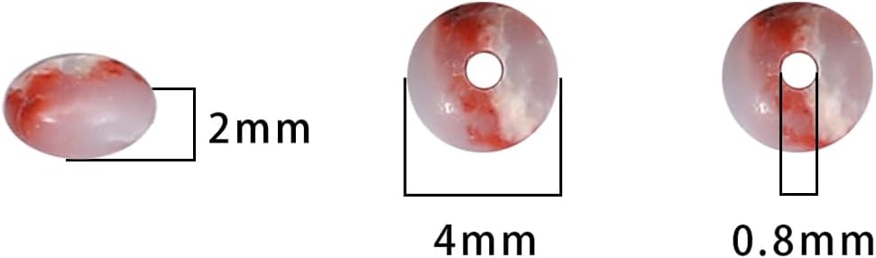 Natural Shoushan Disk Stone Beads 4x2mm 160pcs Rondelle Loose Semi Gemstone Beads for Jewelry Making Design