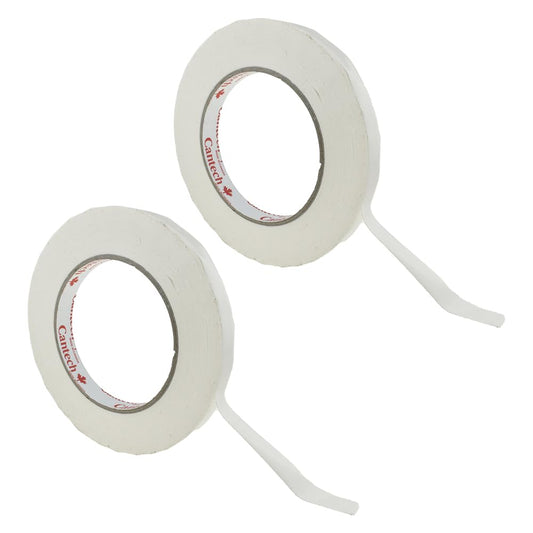 HAHIYO White 0.5Inch Wide Floral Tape, Waterproof Florist Tape Flower Wrap Adhesive Waterproof Decorative Tape for Bouquet Stem Wrapping Flower Arranging and Floral Craft, 2Rolls 200Feet/66Yard Total