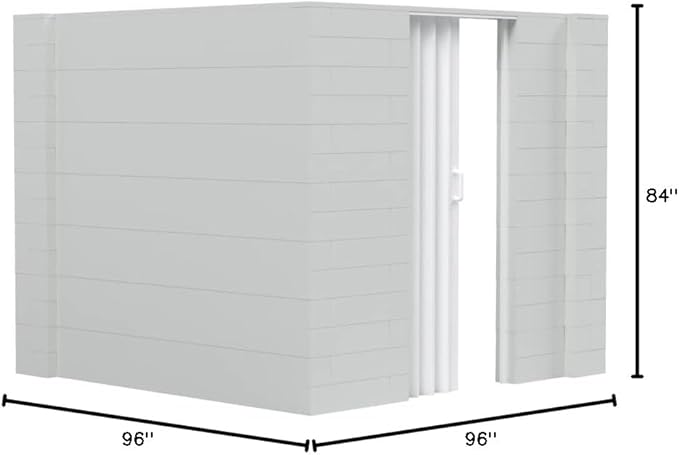 EverBlock 8’ x 8’ x 7’ L-Shaped Wall Kit with Accordion Door | 3’ x 7’ Doorway | Modular Building Blocks | Wall Display | Room Divider & Partition | Reusable | Indoor & Outdoor Use | Green