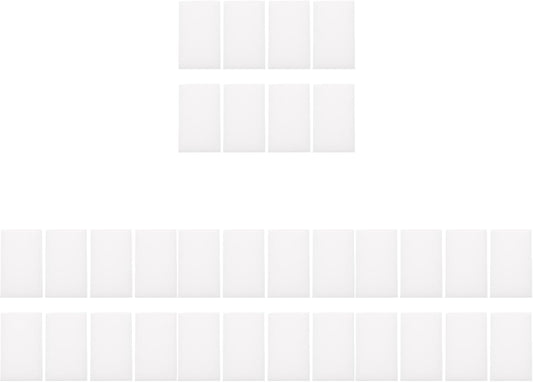 Tofficu 32 Pcs High Density Sponge Blocks for Needle Felting, DIY Crafts, Jewelry Making, and Heat Shrinkable Accessories, 3.93x2.36x3.14 Inch, White Paint Sponges