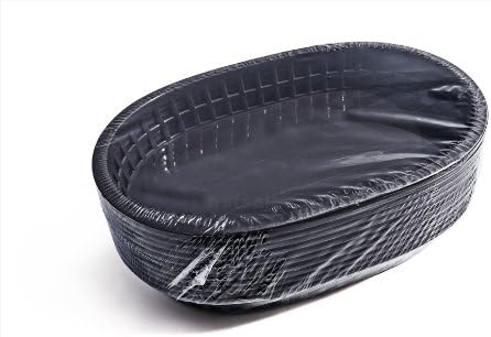 New Star Foodservice 44058 Fast Food Baskets, 10.5 x 7 Inch, Set of 36, Black