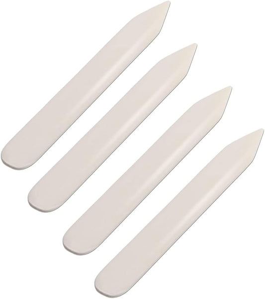Wuta Bone Folder Leather Craft Tools 4 Pcs DIY Leather Shaping for DIY Handmade Leather Burnishing Bookbinding Cards and Paper Crafts