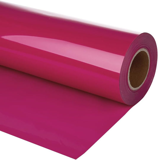 guangyintong Heat Transfer Vinyl Rose Red HTV Rolls, 12" x 12ft Rose Red Iron on Vinyl for T-Shirts, Matte Surface HTV Vinyl for All Cutter Machine Easy to Cut & Weed for Heat Vinyl DIY Design