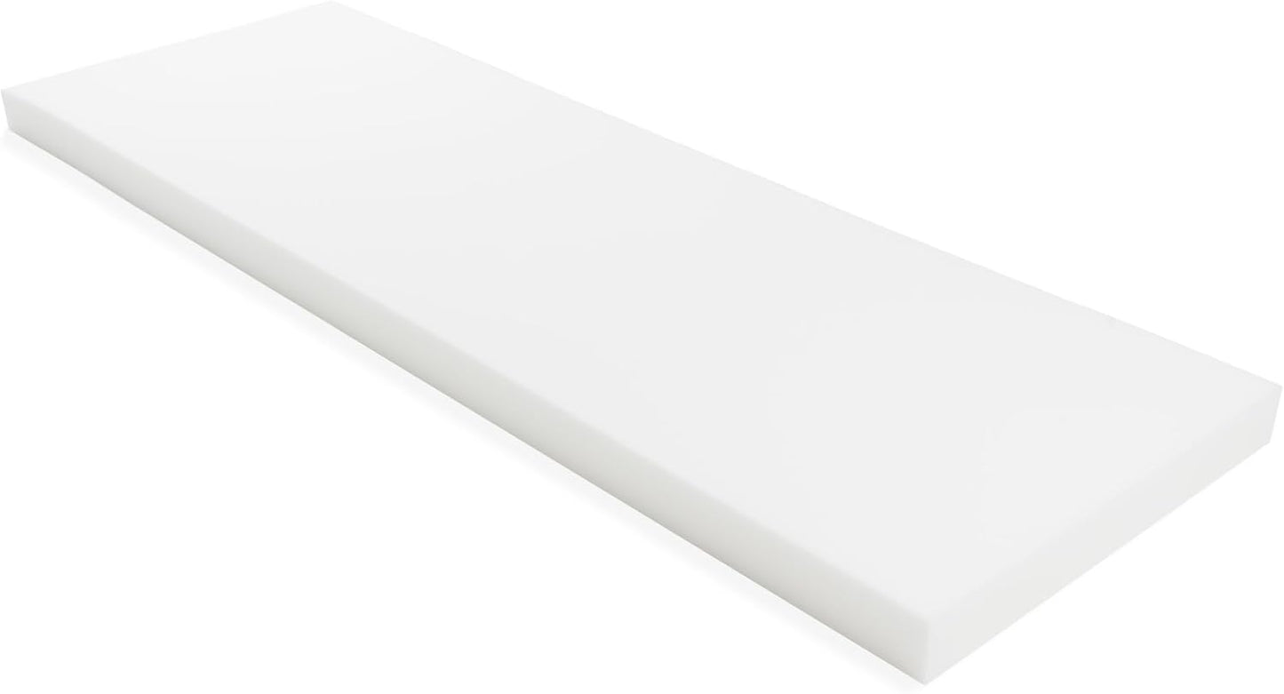 GoTo Foam 3" Height x 30" Width x 72" Length 35ILD (Semi-Firm) Upholstery Cushion Made in USA