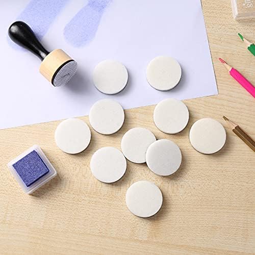 Ink Paints Mixing Blending Tool Mini Round Foam Refills, for Scrapbooking Craft, Control of Ink Placement, No More Inky Fingers Ink Blending Tool with Spare Pads for Rubber Stamping & Scrapbooking