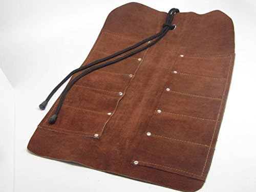 UJ Ramelson Agate Bezel Burnisher for Stone Setting, Jewelry Making, Metal Clay Burnishing and Polishing, Gold and Silver Leaf, Bookbinding Tools, Set of 10, Includes Leather Tool Roll