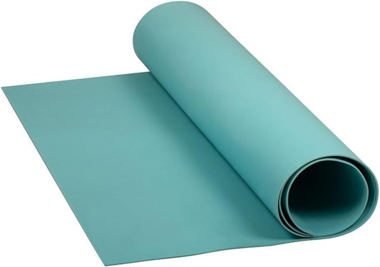 LotusFoam Large 3mm EVA Foam Sheet - 44"x 85" High Density Foam 130 kg/m3 for Cosplay, Costumes, Crafts, Flooring, Outdoor Use - 35 Colors (Coral Blue) - Coral Blue