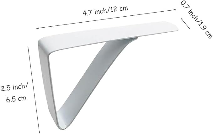 Large Tablecloth Clips Stainless Steel Rust Proof Table Cloth Clips Table Clips for Home, Restaurants, Picnic, Party, Dining Tables - Fits Up to 2.6 Inch Thick Tables 8Pcs White