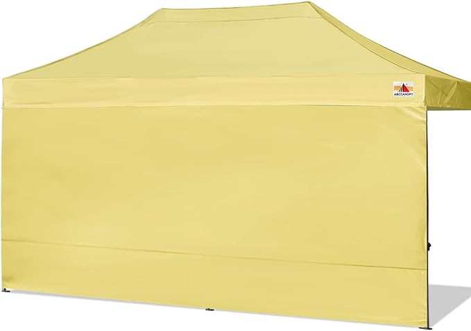 ABCCANOPY Instant Canopy SunWall 10x20 FT, 1 Pack Sidewall Only, No Frame and Top, Beige
