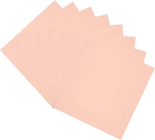 MECCANIXITY 50 Pack Toner Reactive Foil ,Deco Foil Transfer Sheets 8.5"x11" A4 Hot Foil Paper for Laser Printer Scrapbooking Heat Transfer DIY Craft,Rose Gold