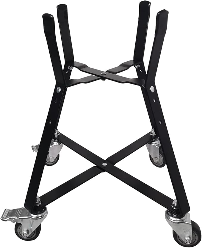 MinMax Big Green Egg Nest, Grill Stand for Big Green Egg Accessories, Rolling Nest with Heavy Duty Locking Caster Wheels Powder Coated Steel for BGE Smoker Kamado Joe Accessories
