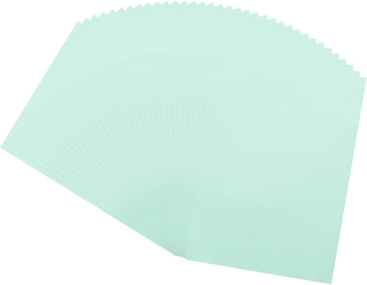 MECCANIXITY 100 Sheet Colored Vellum Paper 5.9" x 8.3", 100gsm Translucent Printable Vellum Sheets for Printing Wedding Invitations Inkjet Laser Printer, Light Blue