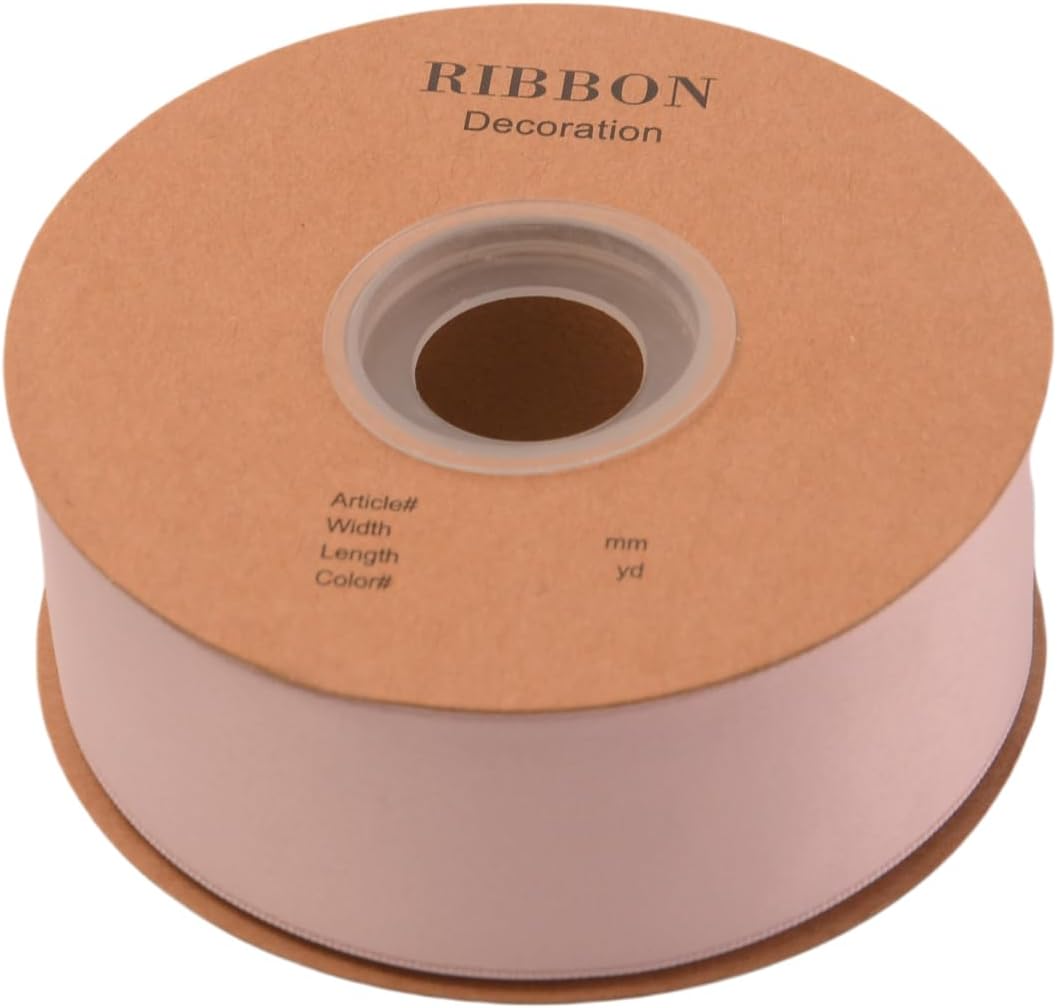 Double Side Satin Ribbon, Continuous 20 Yards,Use for Craft Bows Bouquet, Gift Wrapping, Wedding Decoration, Floral Arrangement (Pink Purple, 1-1/2 inch)