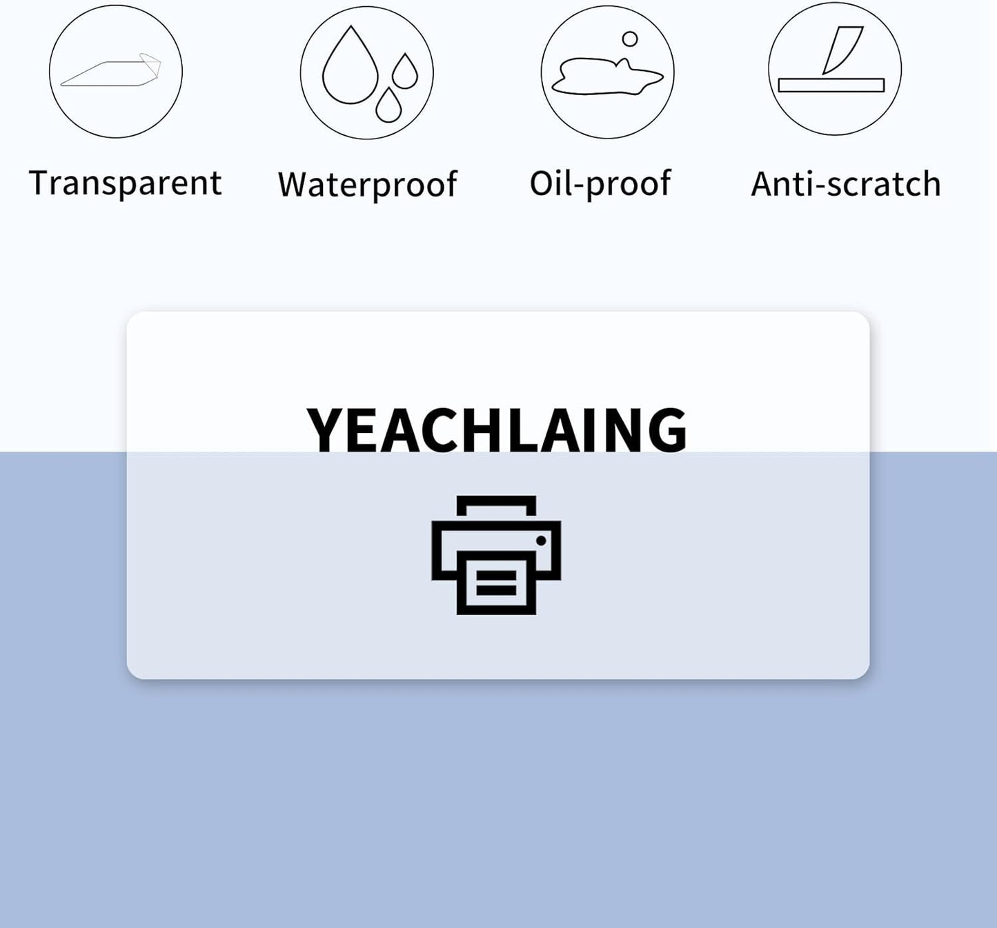 2" x 4" Transparent Thermal Label Stickers,Waterproof Thermal Printer Sticker Labels for Gift Wrapping, Self-Adhesive Name Price Tag DIY Custom Logo Design (250 pcs,Clear)