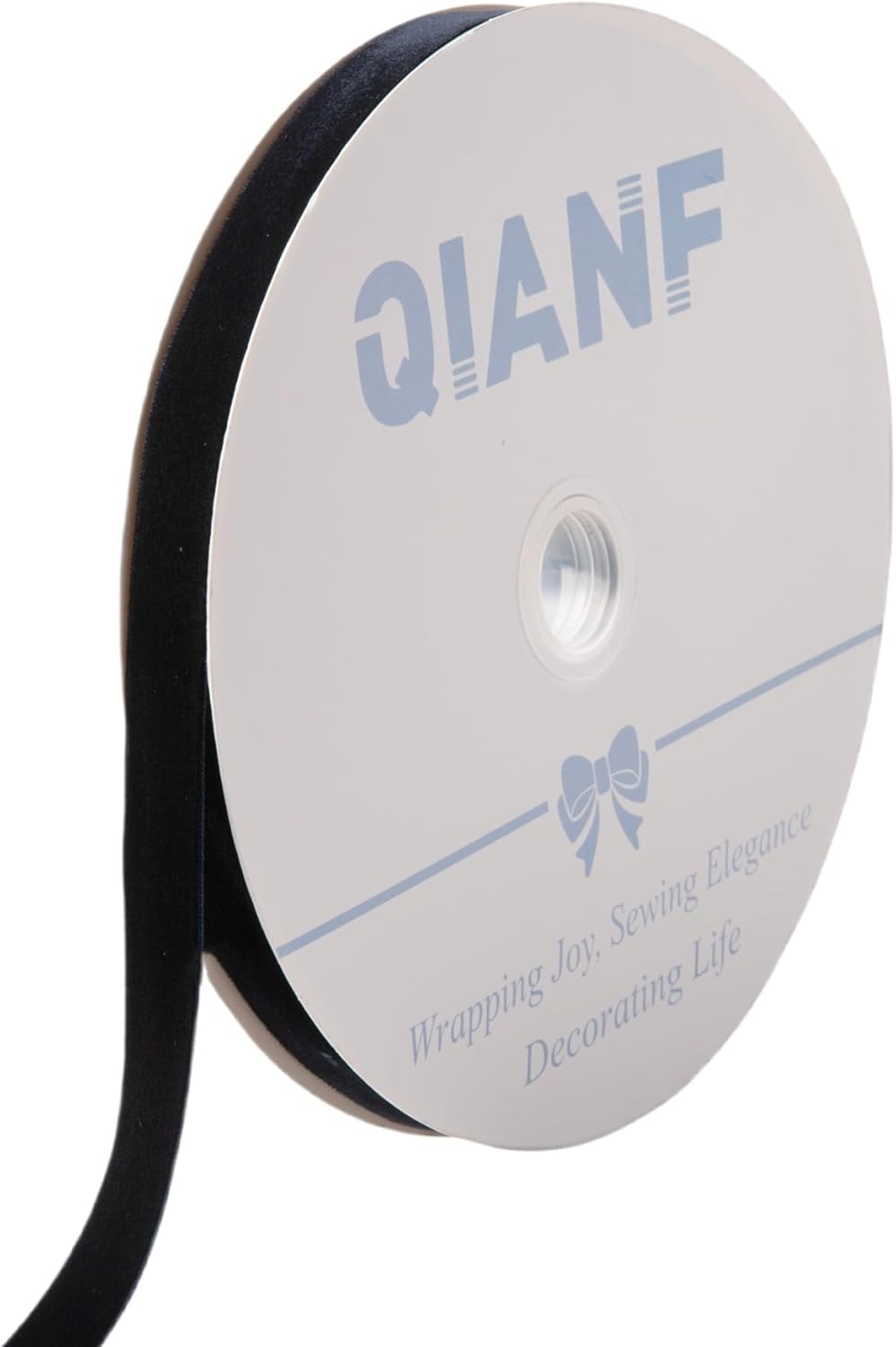 Vintage Navy Blue Velvet Ribbon Christmas Ribbon for Gift Wrapping Crafts Christmas Tree Ornaments Garland Decorations, 5/8 Inch X 25Yd