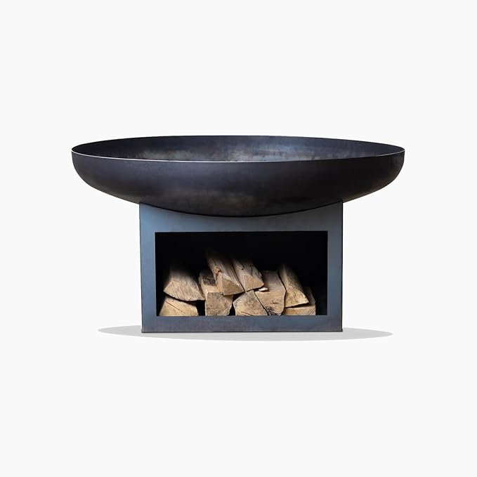Fire Pit Bighorn 23" Outdoor Fire Bowl, Steel Firepit for Patio, Backyard & Garden (23" Bighorn)