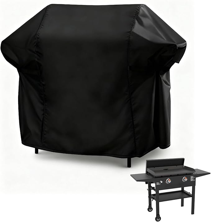 Heavy Duty Flat Top Grill Cover for Blackstone 28" Omnivore Griddle,54 inch Cover for 1883 Original Griddle with Hood, 2 Burner Grill Cover for Black Stone,54"x 26"x35"