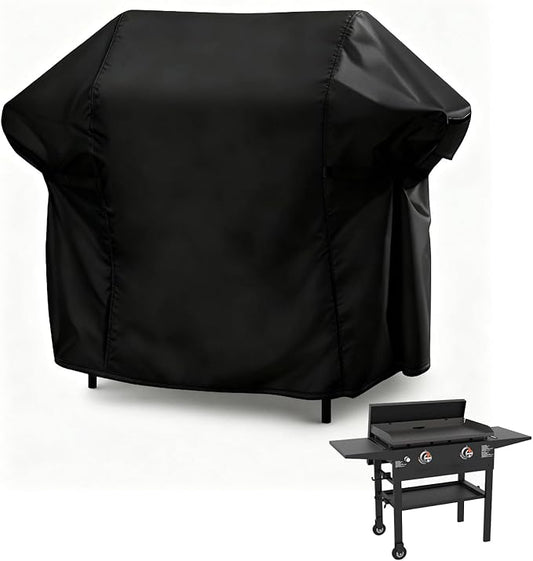 Heavy Duty Flat Top Grill Cover for Blackstone 28" Omnivore Griddle,54 inch Cover for 1883 Original Griddle with Hood, 2 Burner Grill Cover for Black Stone,54"x 26"x35"