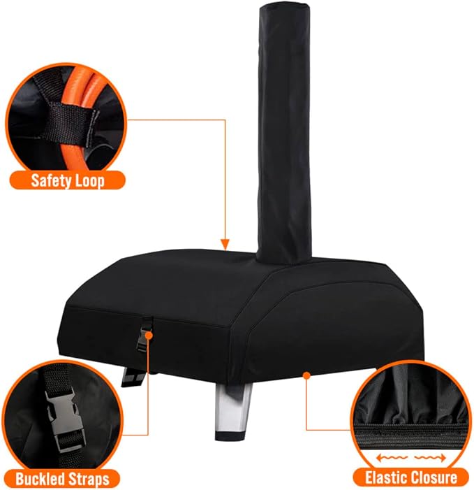 Carry Cover for Ooni Karu 16 inch Pizza Oven, iCOVER Heavy Duty Portable Outdoor Pizzas Maker Covers 16 Multi-Fuel Waterproof Backyard Ovens Accessories