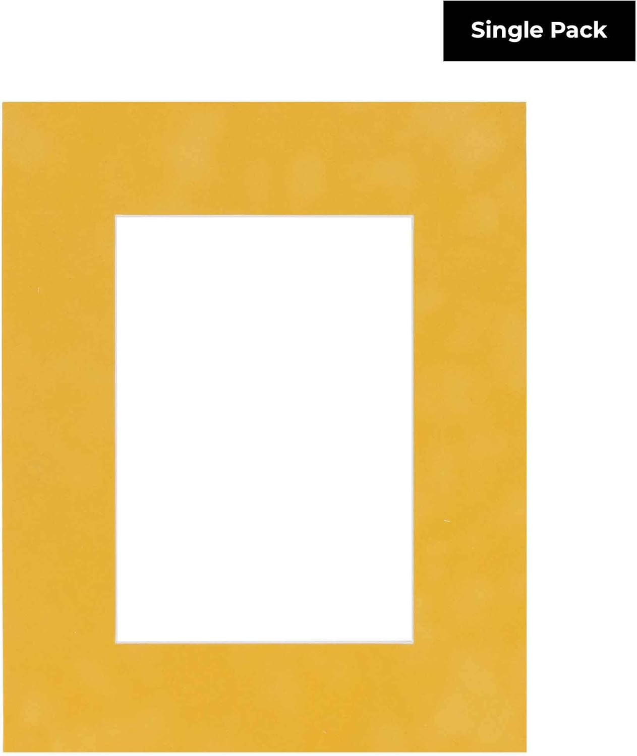 11x14 Mat Bevel Cut for 8.5x11 Photos - Acid Free Sunrise Yellow Suede Precut Matboard - For Pictures, Photos, Framing - 4-ply Thickness