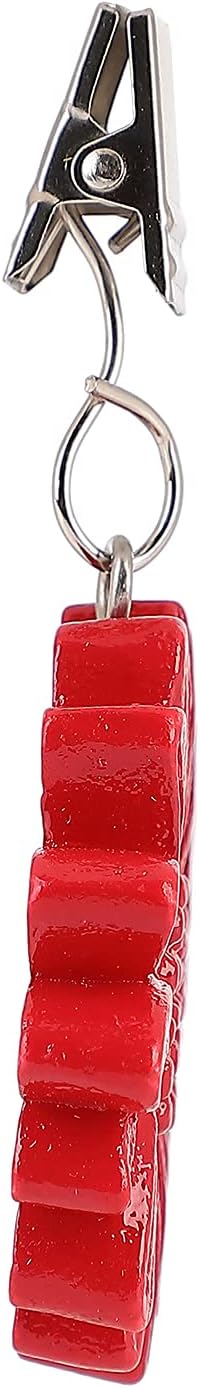 TwoFish Home Set of 4 Red Sunflower Resin Table Cover Tablecloth Weights Clips Handicraft Tablecloth Clamps Pack of 4