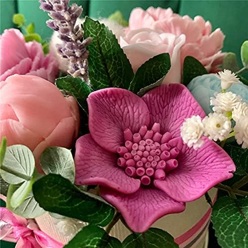 Flower Resin Crafts Mould 3D Flower Epoxy Resin Silicone Mould Bouquet Candle Mold Aromatherapy Gypsum Plaster Molds Chocolate Candy Cake Decoration Crafts Moulds