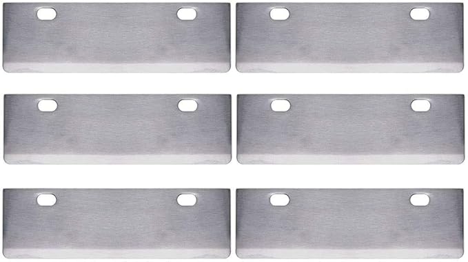 Grill Scrapers Blade Replacement Heavy Duty Rust Grill Blades Outdoor BBQ Tools & Accessories Blades Pack of 6.
