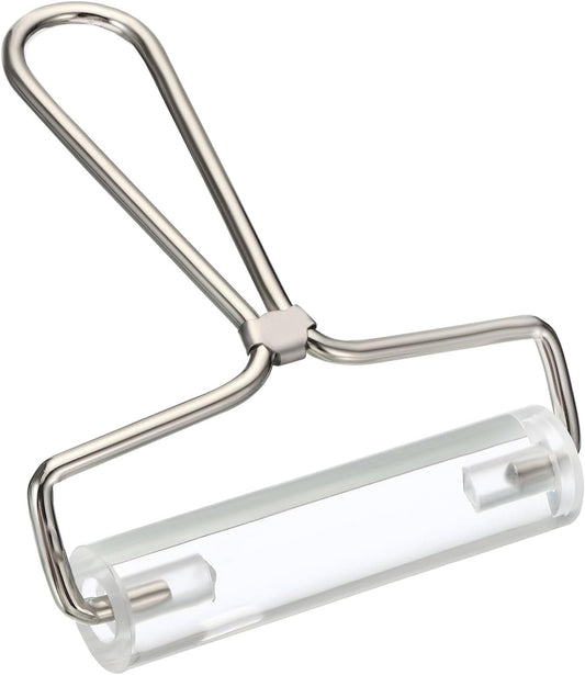 PATIKIL 4 Inch Acrylic Roller Brayer, Clay Rolling Pin Tools with Steel Handle for Wallpaper Printing Printmaking Ink Stamping Tape Construction