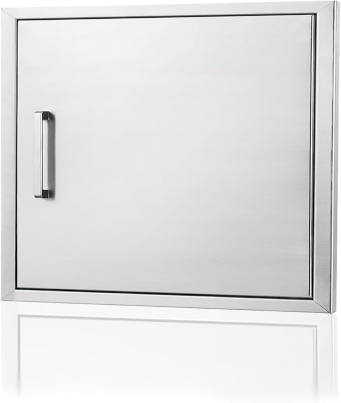 Outdoor Kitchen Door, 27 "W20 H Outdoor Kitchen Access Door, Stainless Steel Barbecue Single Door, Can Be Used for Outdoor Kitchen Island Or Outdoor Kitchen