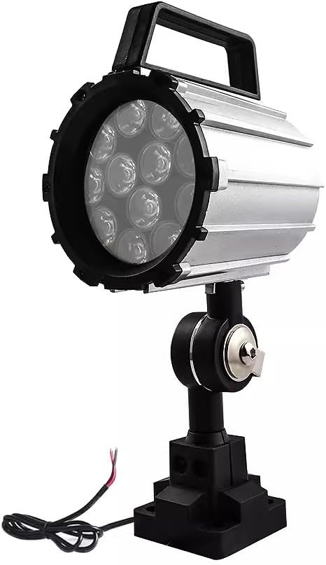 7W 110V-220V,IP67, Adjustable Multipurpose Worklight,LED Work Light for Lathe, CNC Milling Machine, Drilling Machine, Aluminum Alloy, Short Arm (7)