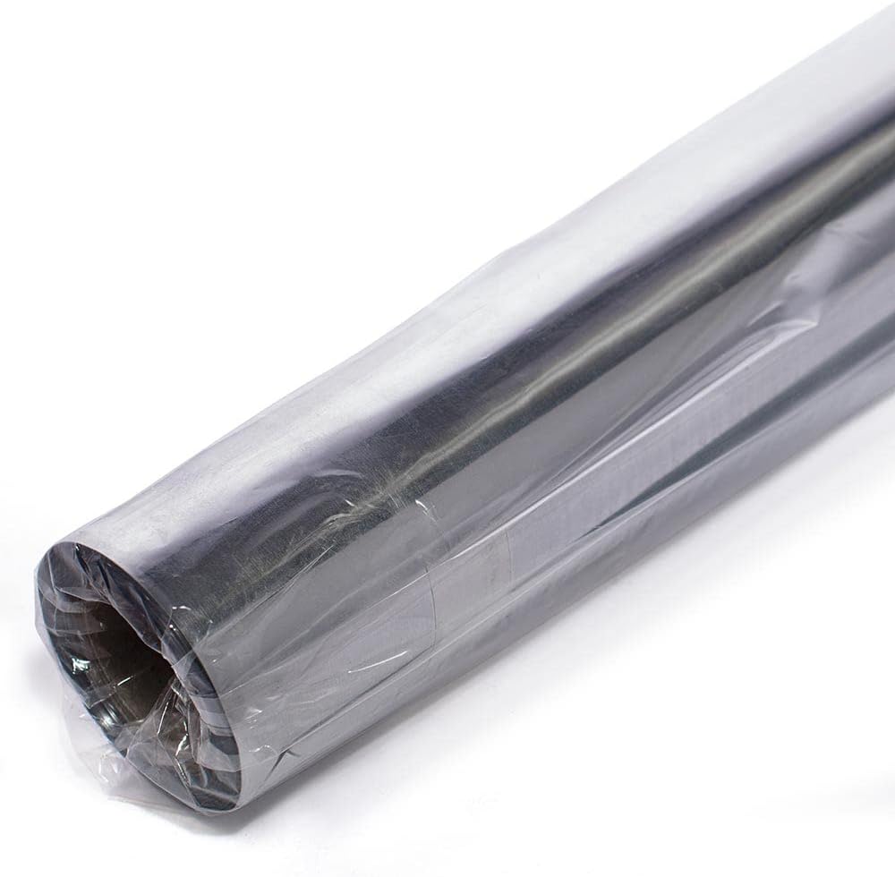 Anderson's Silver Shiny Metallic PVC Roll: 47" x 100' Flame-Resistant Event Decor for Weddings, Parties, Photo Booths, Gift Wrap, Table Covers, Backdrops, Crafts & Holiday Decorations
