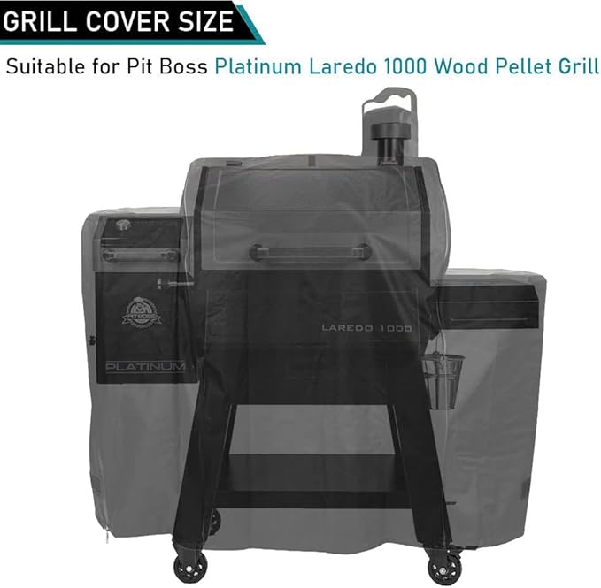 ZJYWSCH Grill Cover for Pit Boss Platinum Laredo 1000 Wood Pellet Grill and Smoker Outdoor Waterproof Pit Boss Laredo 1000 Grill Cover PB1000PL 600D Heavy Duty